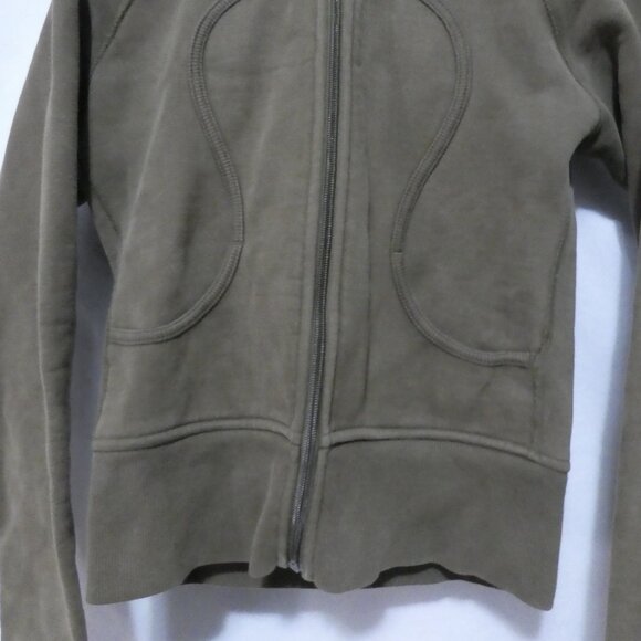 LULULEMON | size 6 | Olive Green Classic Heavyweight Scuba Hoodie - Picture 8 of 15